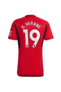 Manchester United Raphael Varane #19 Jalkapallovaatteet Kotipaita 2023-24 Lyhythihainen
